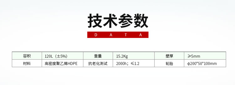 环保垃圾桶参数—120L规格